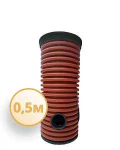 Дренажный колодец d368 h 500 с зеленой крышкой (отводы 110 мм) 0